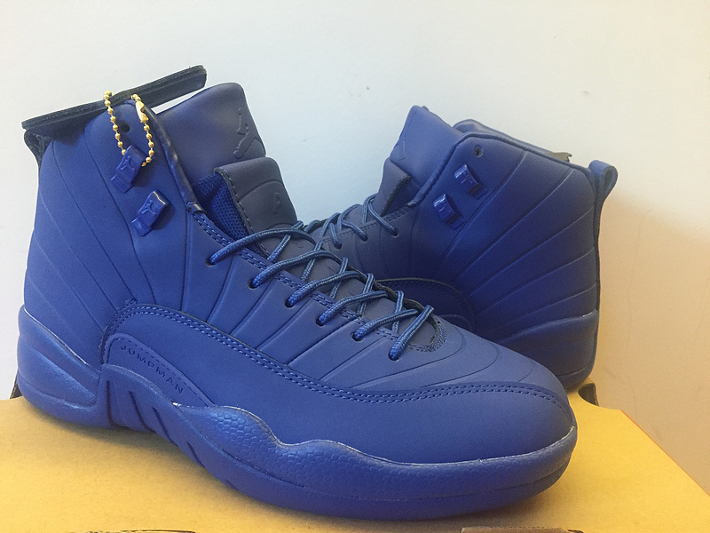 Classic Air Jordan 12 Retro Blue Shoes - Click Image to Close